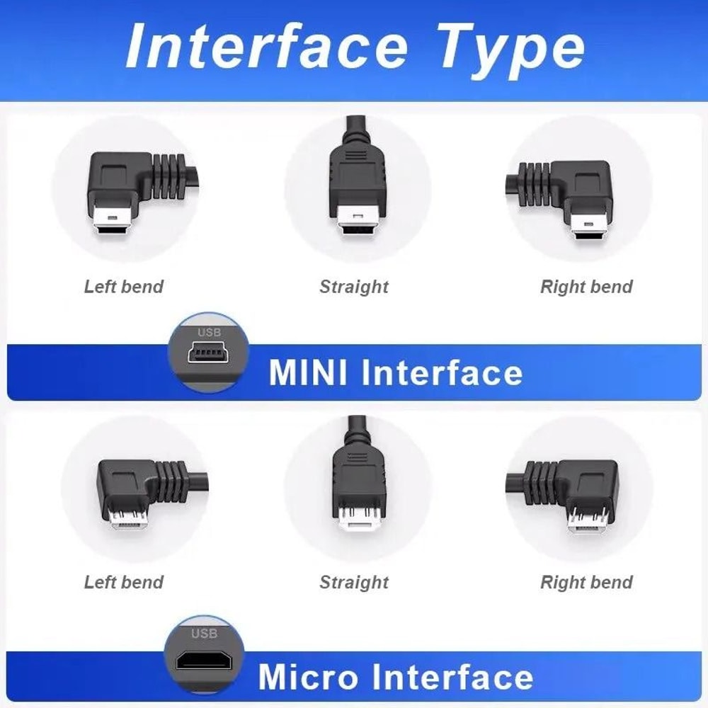 Dash Cam Hardwire Power Cable Kit Mini Micro USB 2