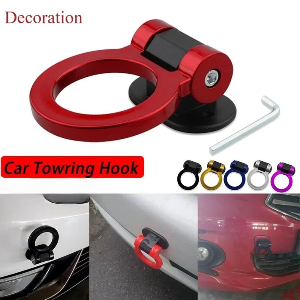 Decorative Car Tow Hook Style Trailer Ring Racing Look 4