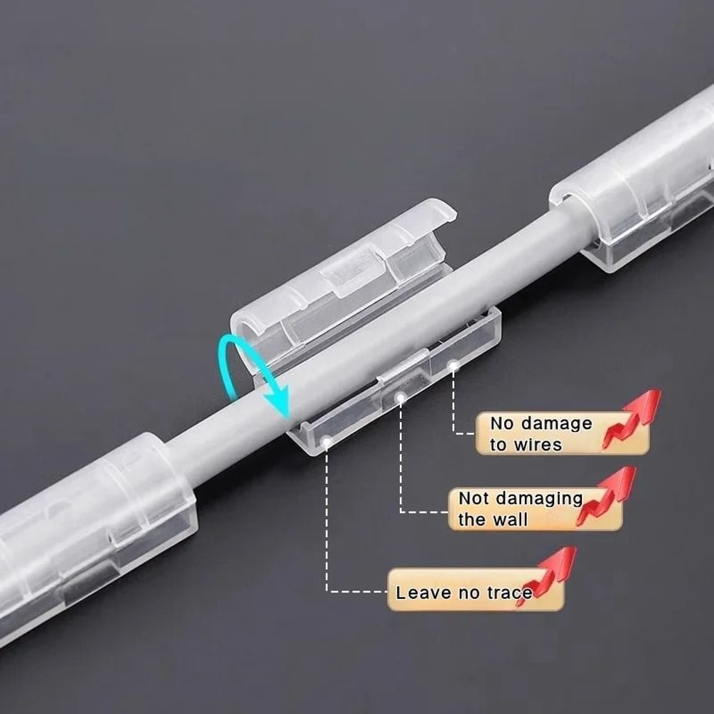 Cable Organizer Clips Wire Management Cord Holder Set 5