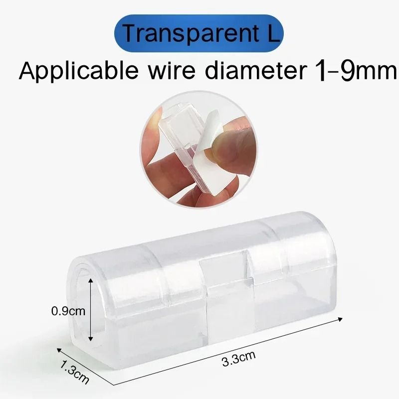 Cable Organizer Clips Wire Management Cord Holder Set 6