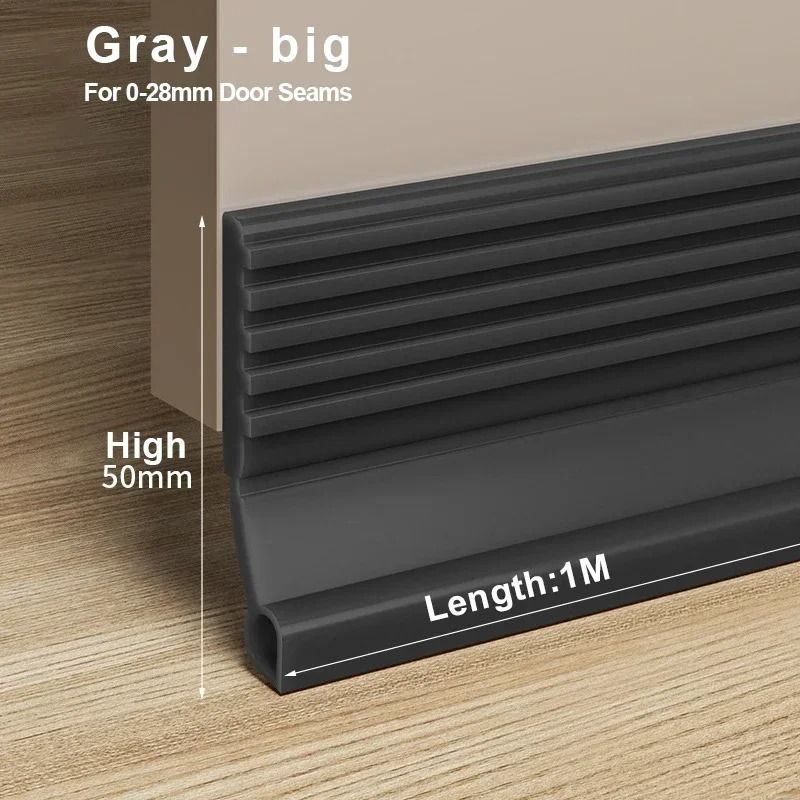 Door Bottom Sealing Strip Windproof Dust Stopper Noise Reducer 8