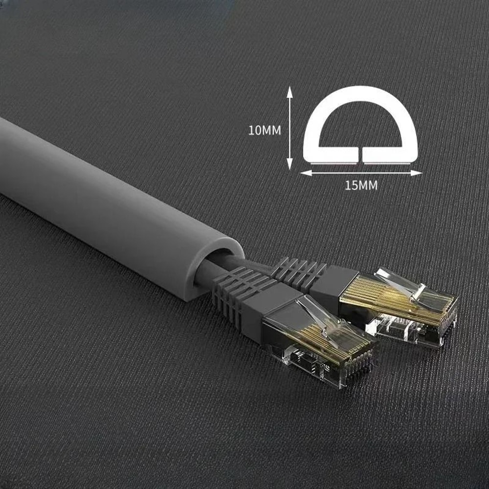 Flexible Cord Management Channel Adhesive Cable Raceway Cover 9