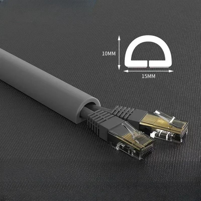 Flexible Cord Management Channel Adhesive Cable Raceway Cover 9