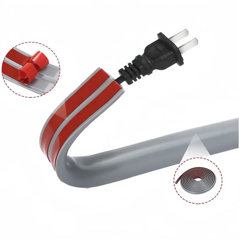 Flexible Cord Management Channel Adhesive Cable Raceway Cover 5