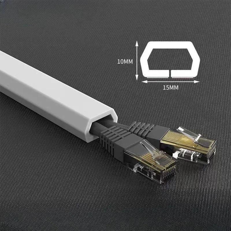 Flexible Cord Management Channel Adhesive Cable Raceway Cover 8