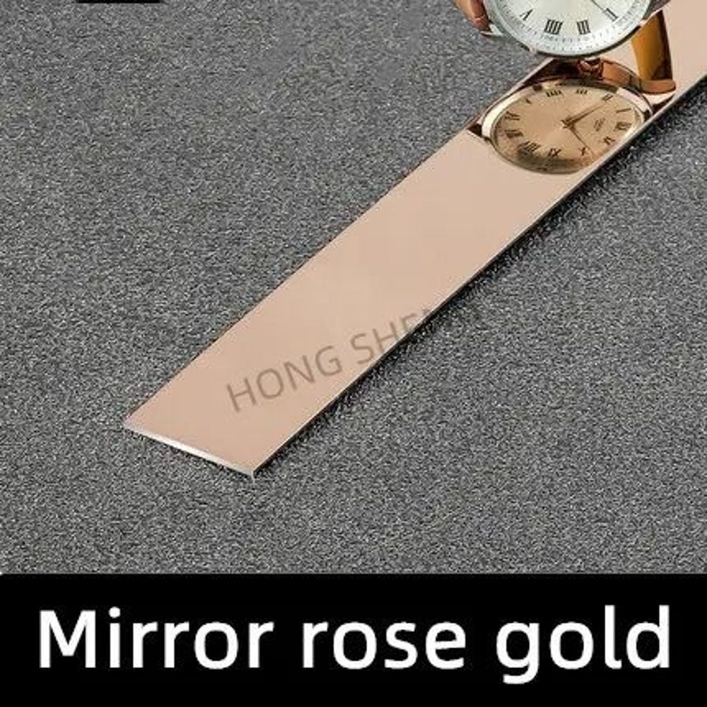 Mirror Finish Wall Edge Trim Strip Stainless Steel Decorative Line 9