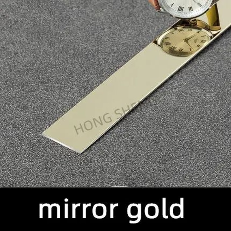 Mirror Finish Wall Edge Trim Strip Stainless Steel Decorative Line 7