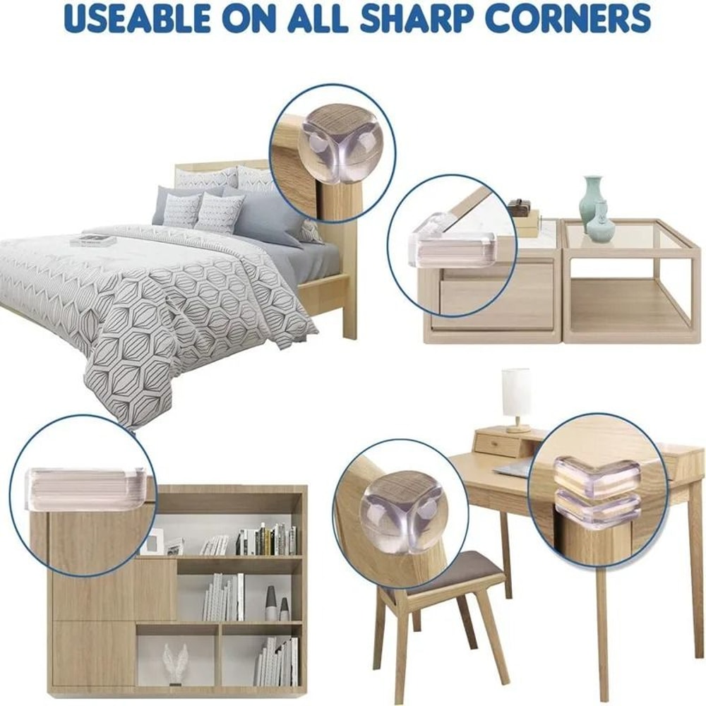 Clear Table Corner Protectors Baby Safety Furniture Guards Set 2
