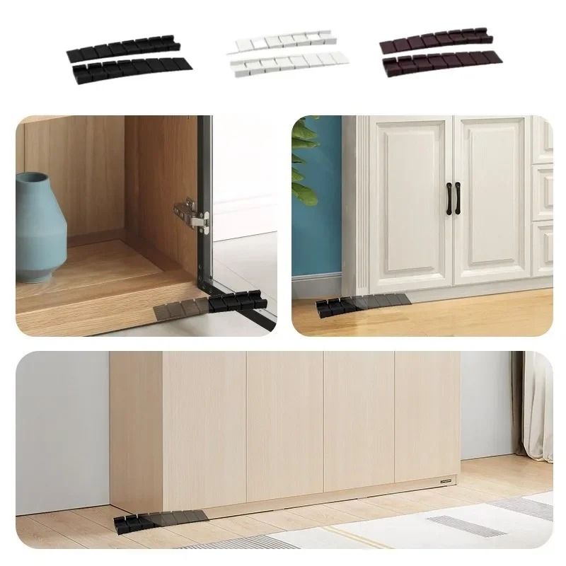 Flexible Plastic Shims Wedges Furniture Leveling Pads Set 2