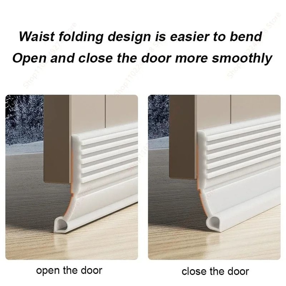 Door Bottom Sealing Strip Windproof Dust Noise Insulator 2