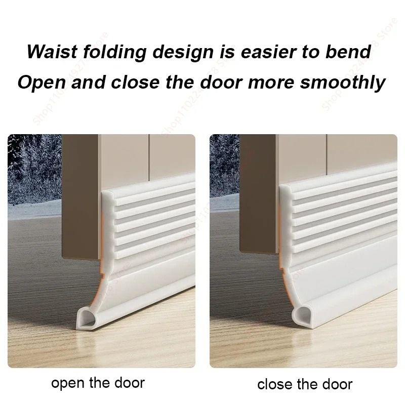 Door Bottom Sealing Strip Windproof Dust Noise Insulator 2