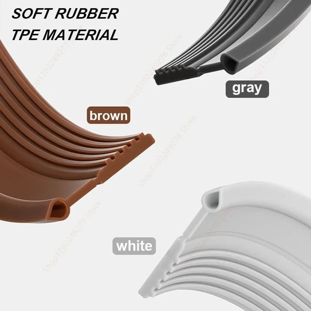 Door Bottom Sealing Strip Windproof Dust Noise Insulator 4