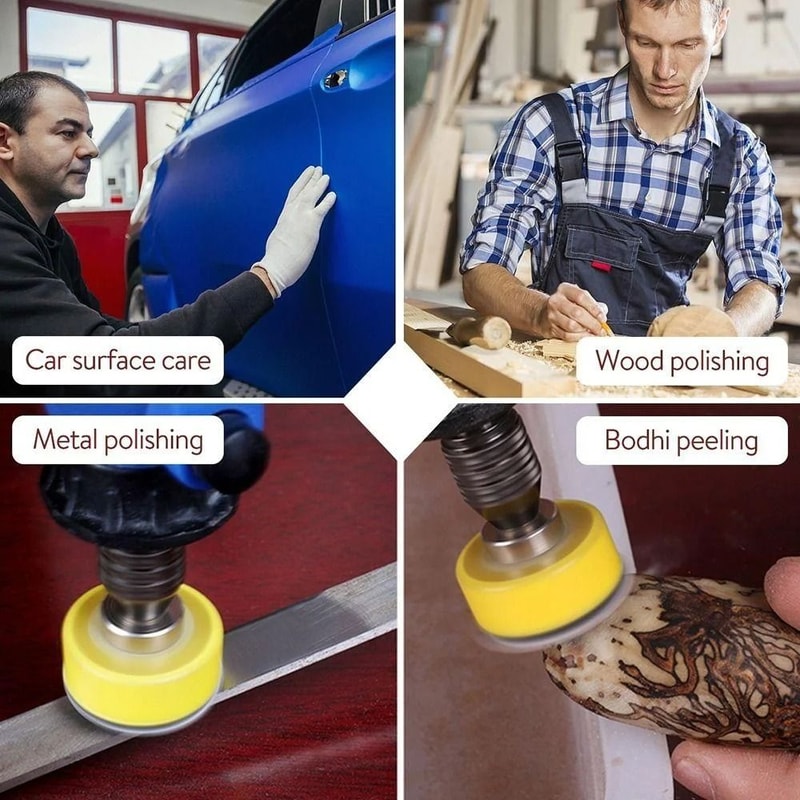 DIY Flocking Sanding Discs Pad Kit For Rotary Tools 3