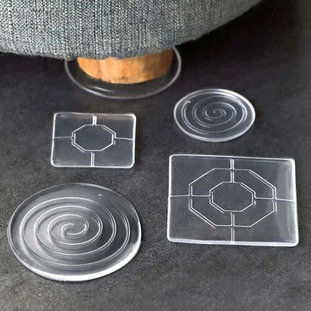Transparent Silicone Furniture Foot Pads Anti Slip Floor Protectors 0