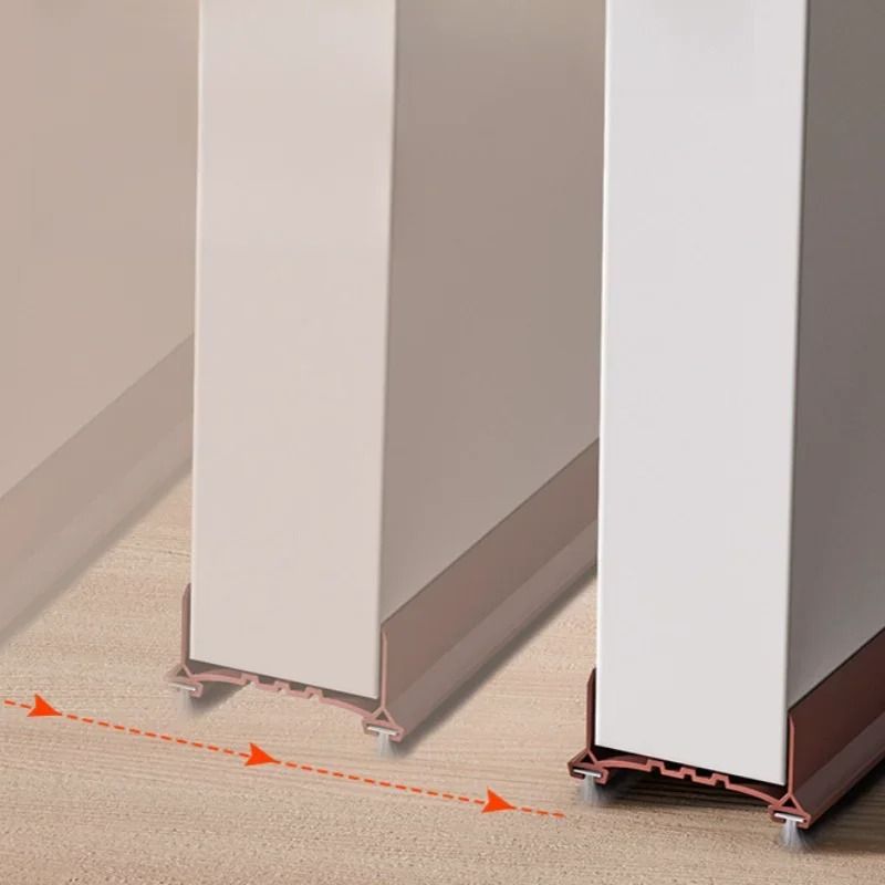 Door Bottom Seal Strip With Brush Dustproof Soundproof Draft Stopper 1