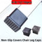 Non Slip Chair Leg Caps Rubber Square Furniture Floor Protectors 0