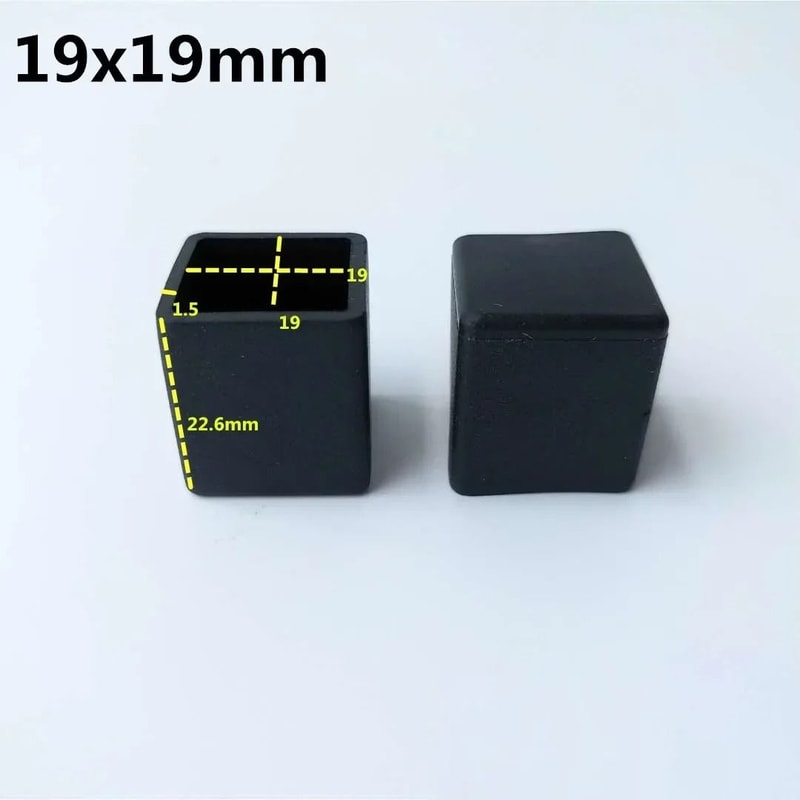 Non Slip Chair Leg Caps Rubber Square Furniture Floor Protectors 7