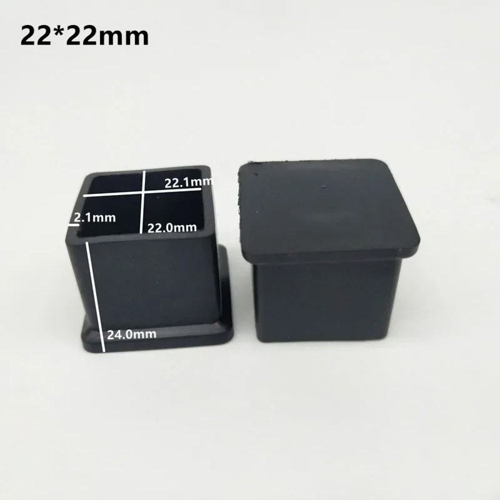 Non Slip Chair Leg Caps Rubber Square Furniture Floor Protectors 9