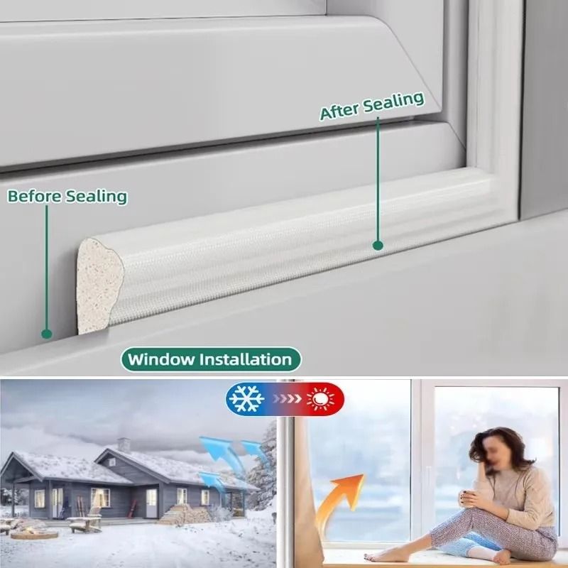 Acoustic Insulation Foam Window Seal Strip Windproof Soundproof 1