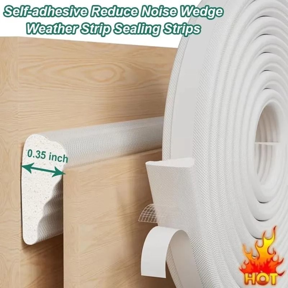 Acoustic Insulation Foam Window Seal Strip Windproof Soundproof 2