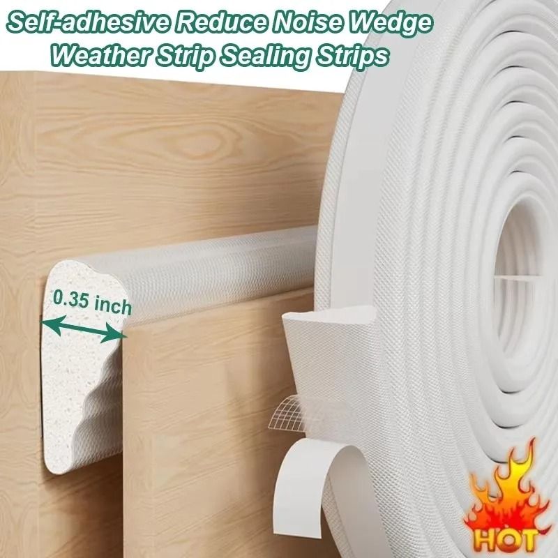 Acoustic Insulation Foam Window Seal Strip Windproof Soundproof 2