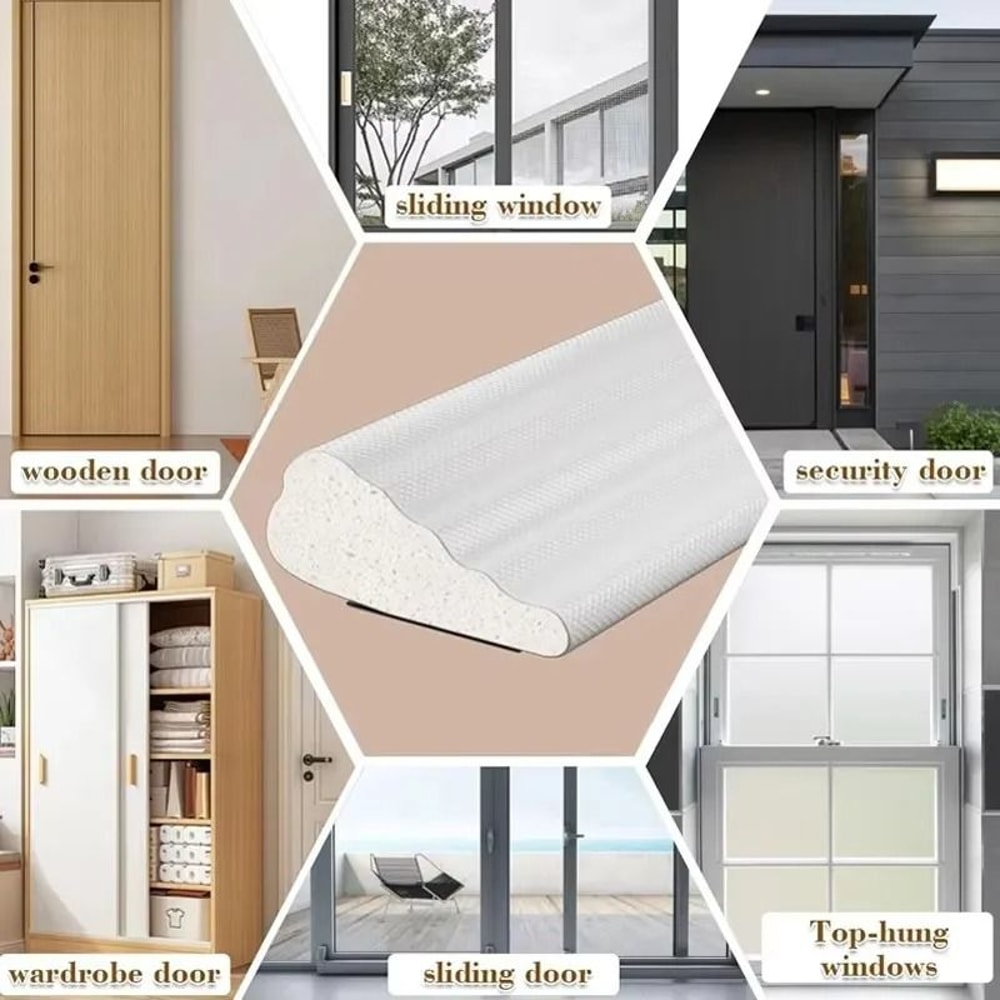 Acoustic Insulation Foam Window Seal Strip Windproof Soundproof 4