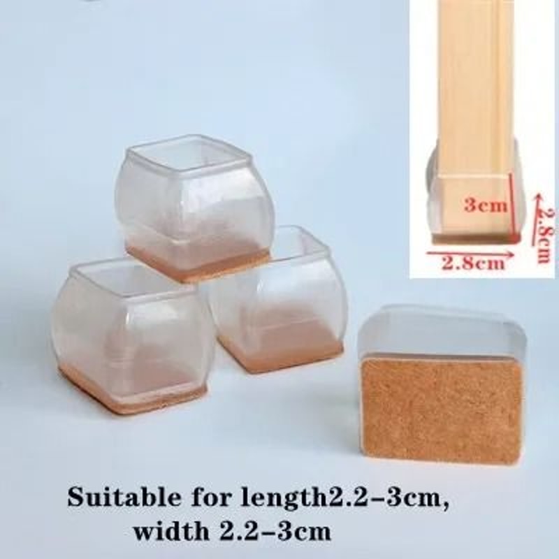 Silicone Chair Leg Caps Non Slip Furniture Floor Protectors 12