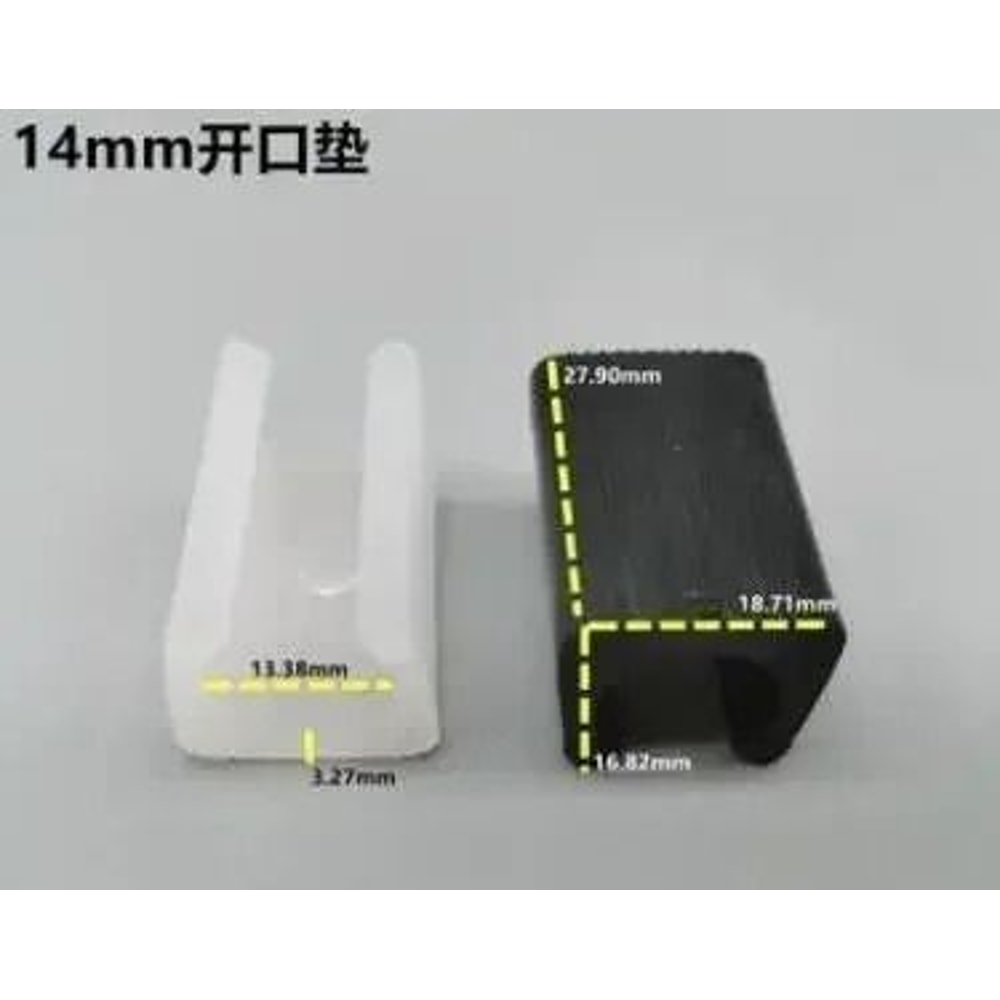 U Shaped Chair Leg Pads Plastic Non Slip Floor Protectors Set 9