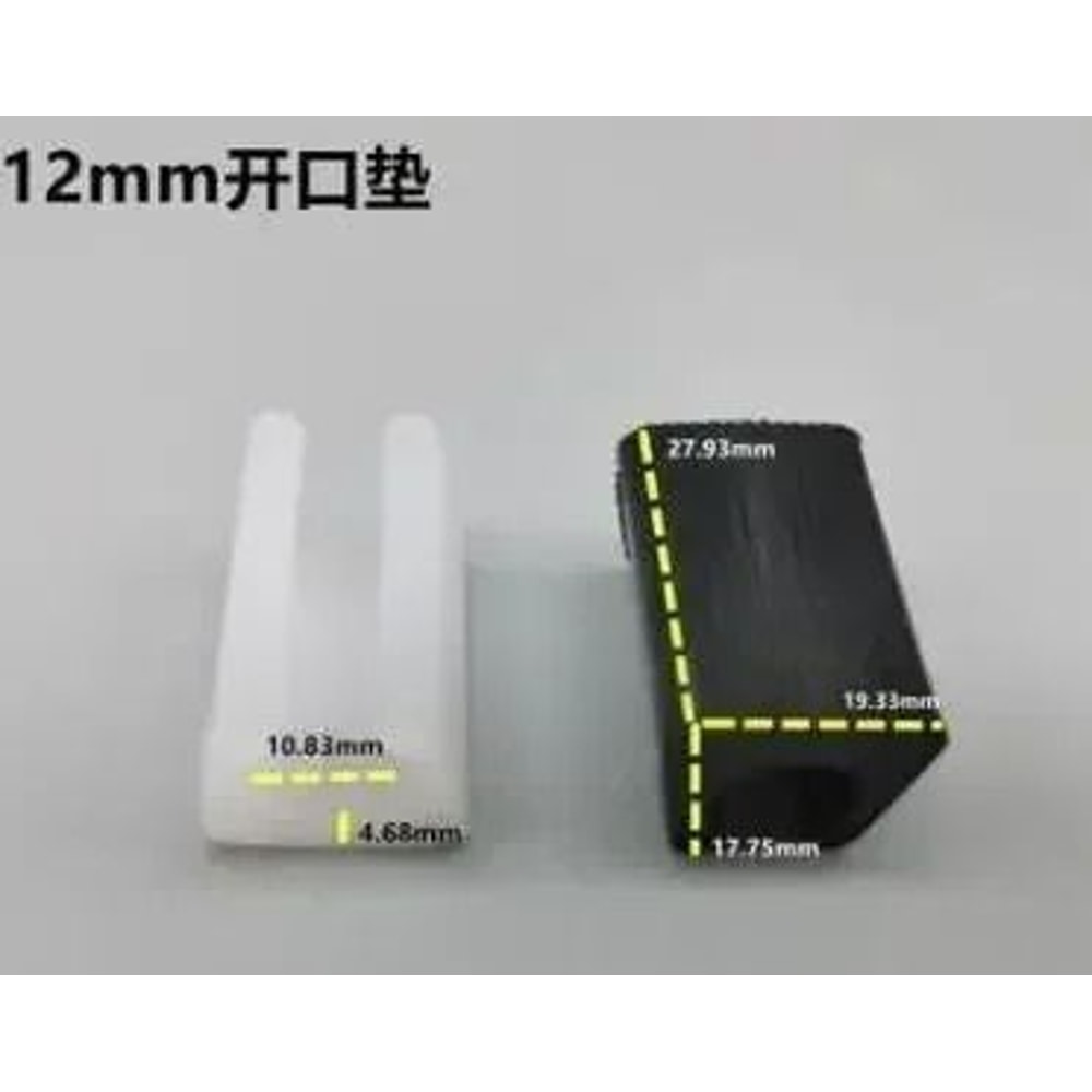 U Shaped Chair Leg Pads Plastic Non Slip Floor Protectors Set 10