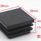 Plastic Square Tube End Caps For Chair Legs And Furniture Pipes 16 PCS 9