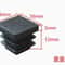 Plastic Square Tube End Caps For Chair Legs And Furniture Pipes 16 PCS 16