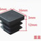 Plastic Square Tube End Caps For Chair Legs And Furniture Pipes 16 PCS 16