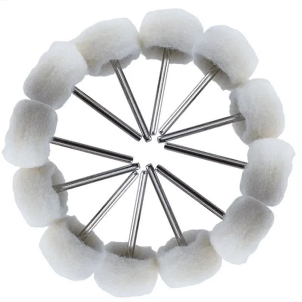 Mini Felt Buffing Wheels Grinding Sanding Head Set For Rotary Tools 0