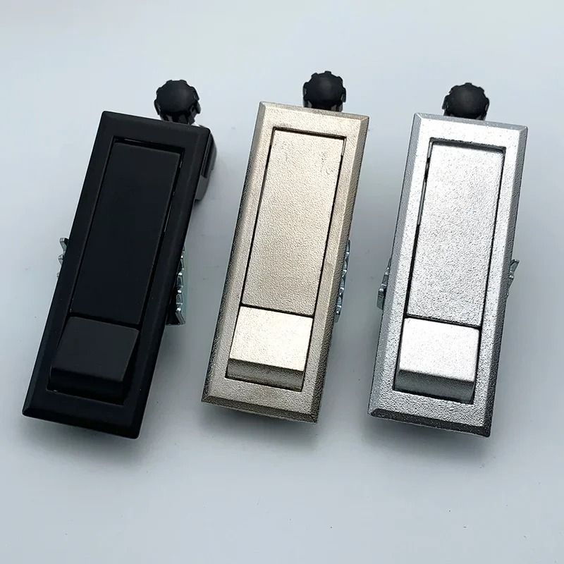 Adjustable Flat Lock Alloy Security Spring Latch For Industrial Cabinet Doors 3