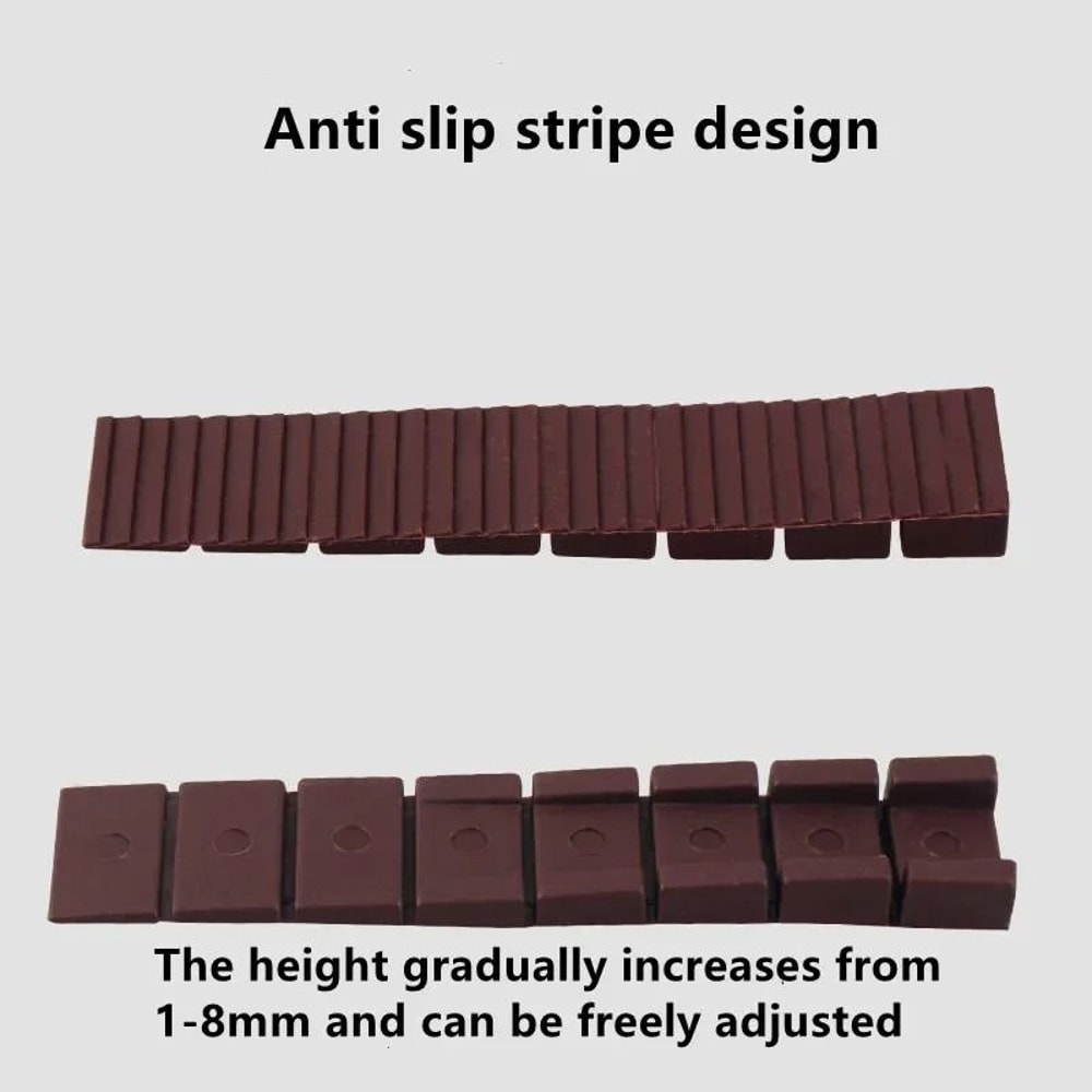 Flexible Plastic Furniture Shims Leveling Wedges Set For Tables Doors And Cabinets 2