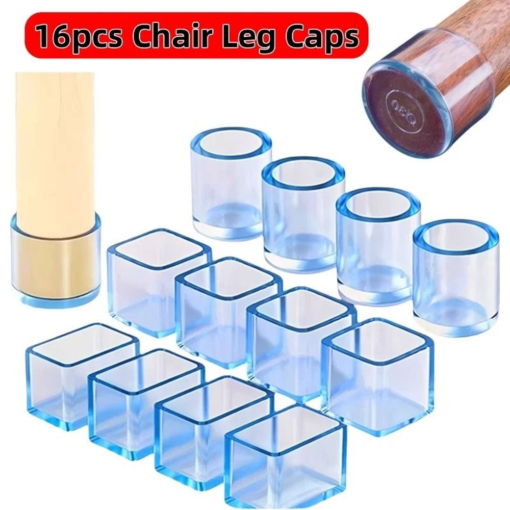 Rubber Chair Leg Caps Furniture Feet Floor Protector Pads Set 0