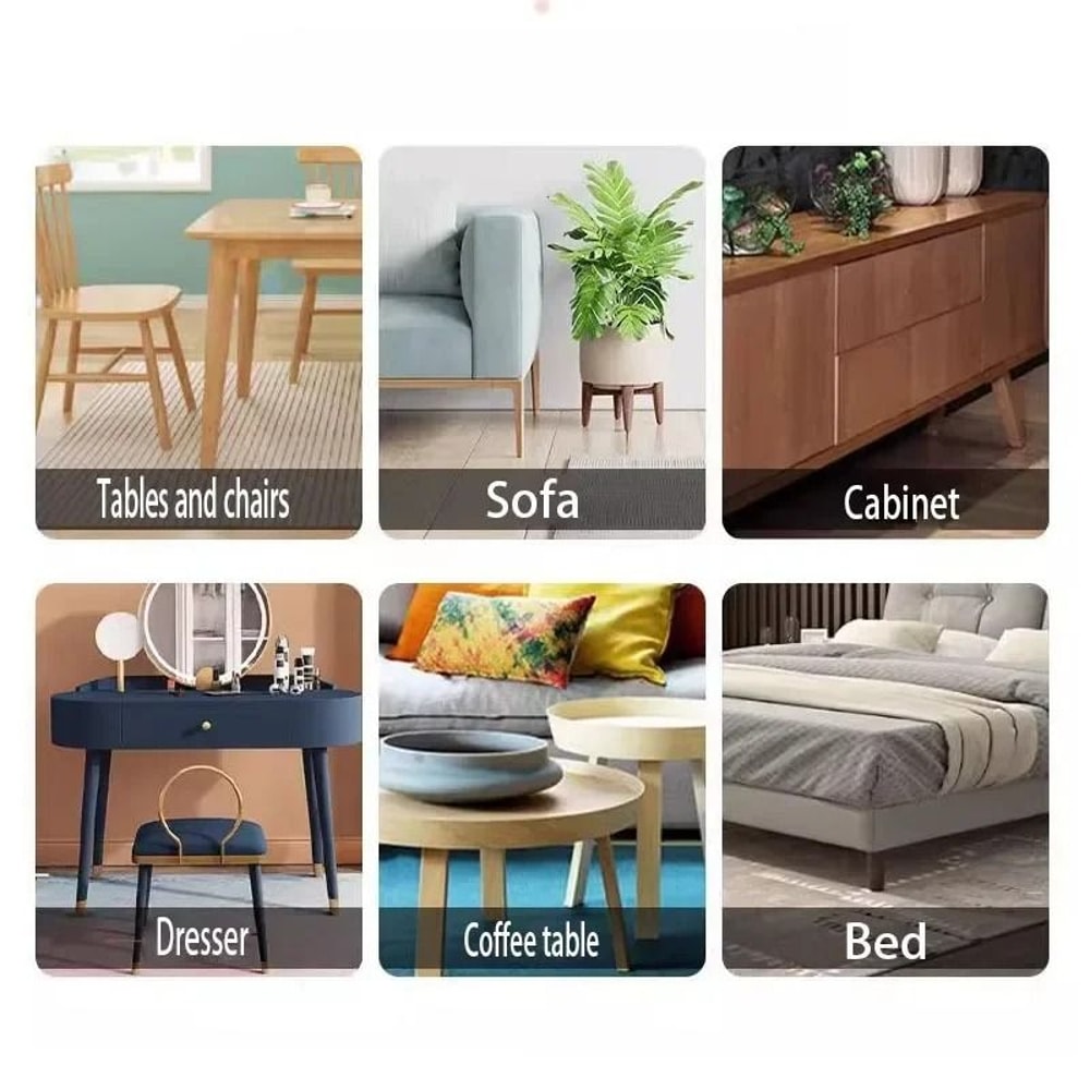 Rubber Chair Leg Caps Furniture Feet Floor Protector Pads Set 1