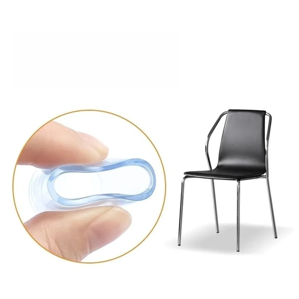 Rubber Chair Leg Caps Furniture Feet Floor Protector Pads Set 4