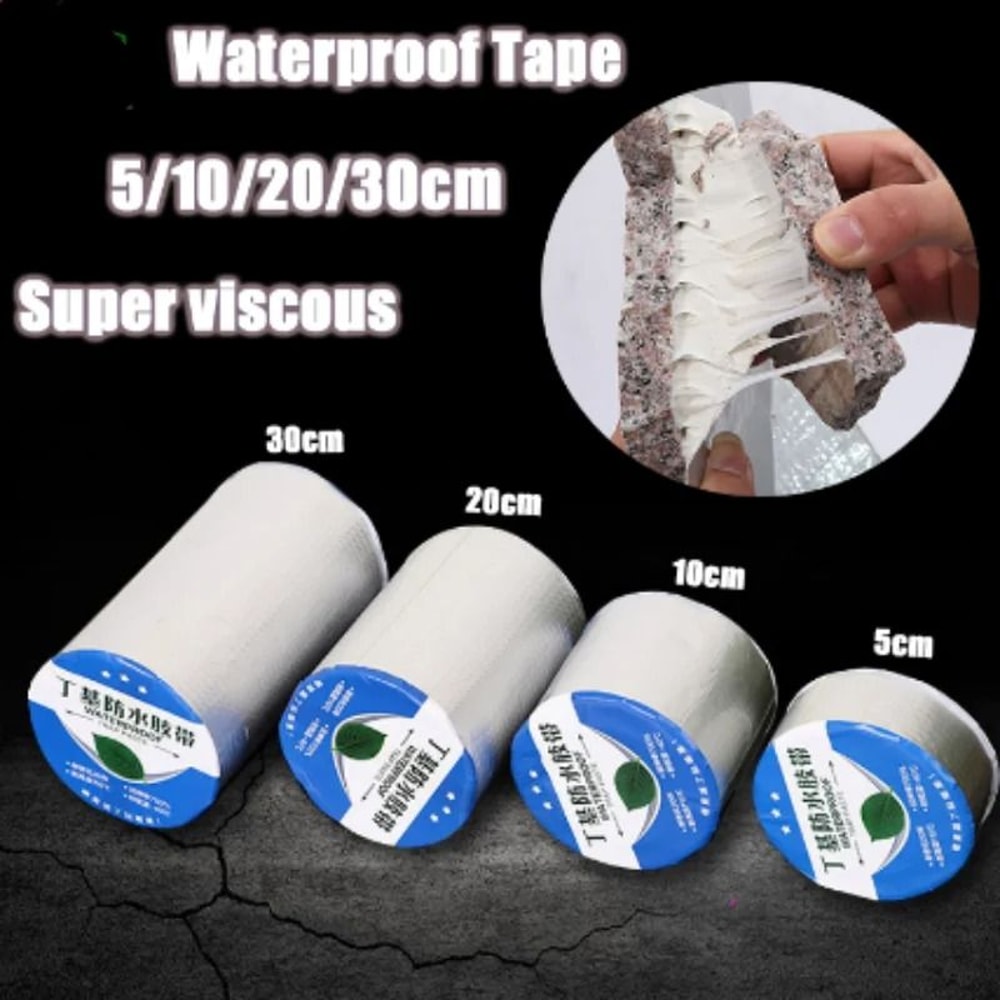 Aluminum Foil Butyl Rubber Waterproof Tape For Roof Pipe And Wall Repairs 1