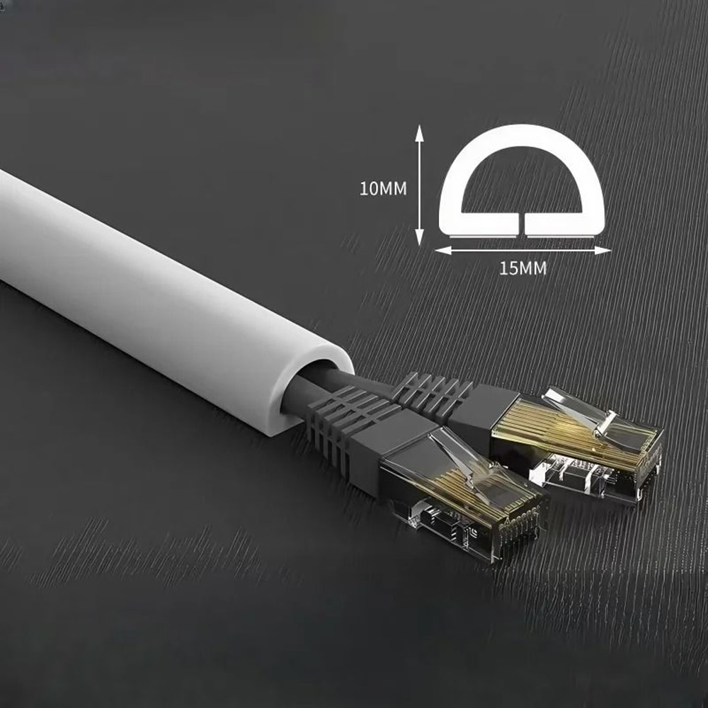 PVC Floor Cord Cover Cable Protector Self Adhesive Electrical Cable Hider 7