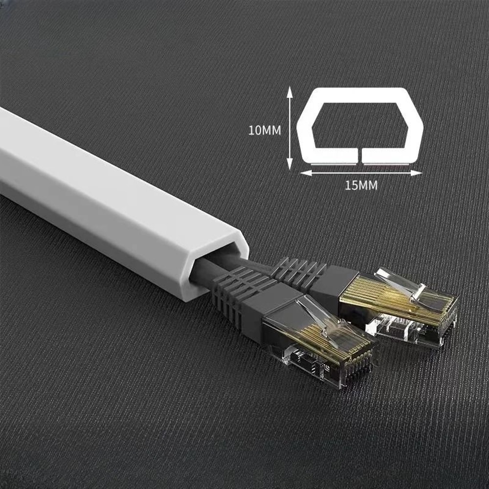 PVC Floor Cord Cover Cable Protector Self Adhesive Electrical Cable Hider 8