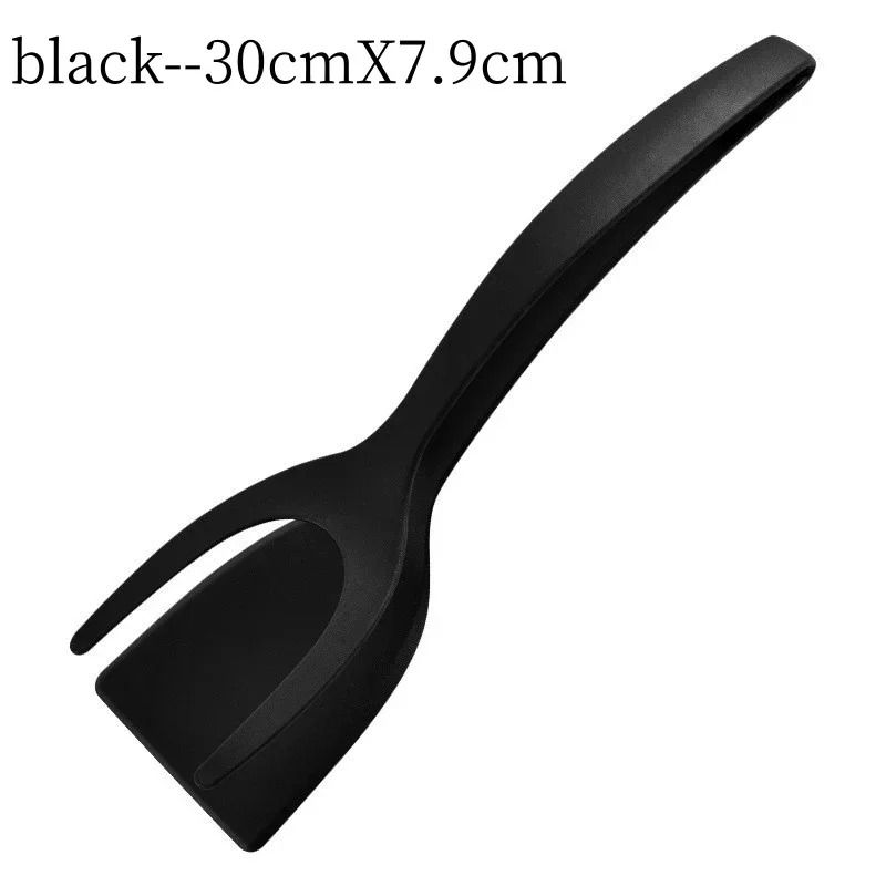 Silicone Shovel Clip Cooking Tongs Spatula Turner For Eggs Pancakes And Steak 7