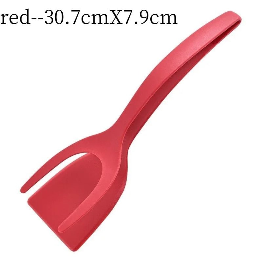 Silicone Shovel Clip Cooking Tongs Spatula Turner For Eggs Pancakes And Steak 8