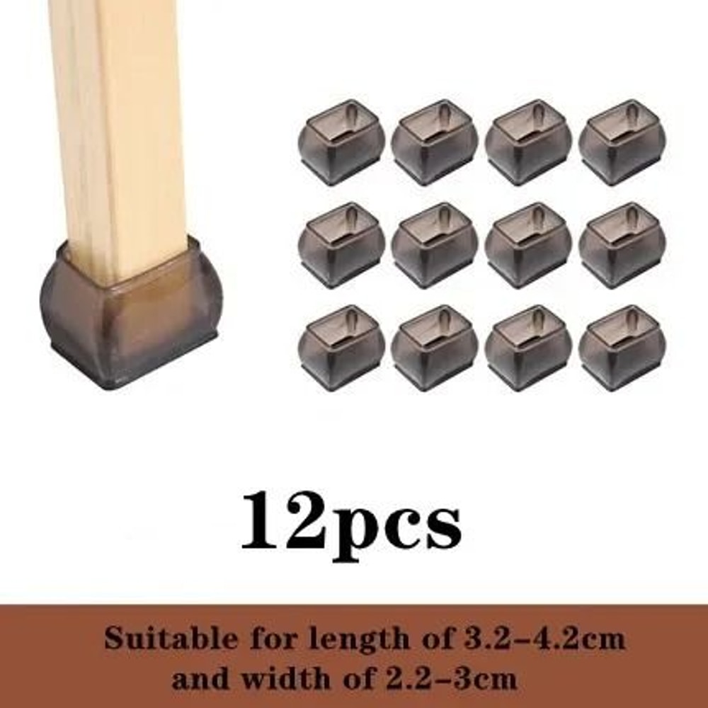 Silicone Chair And Table Leg Caps Floor Protector Pads Set 9