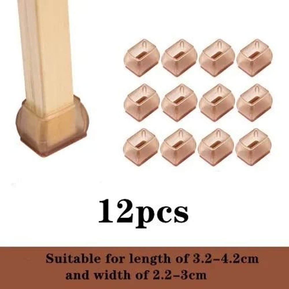Silicone Chair And Table Leg Caps Floor Protector Pads Set 10