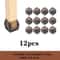 Silicone Chair And Table Leg Caps Floor Protector Pads Set 12