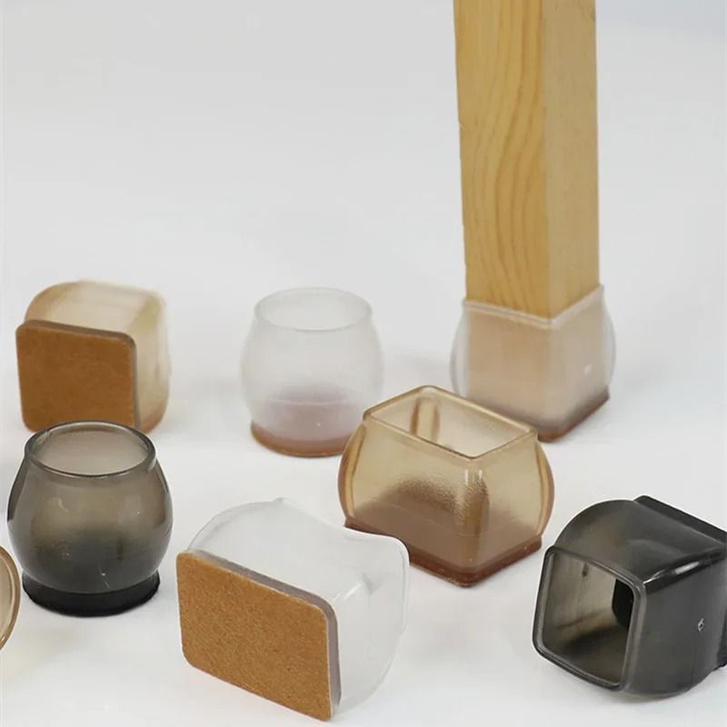Silicone Chair And Table Leg Caps Floor Protector Pads Set 5