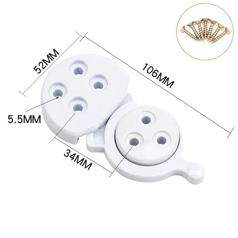 ABS Hidden Furniture Hinge Connector Bracket For Table Tops And Desks 7