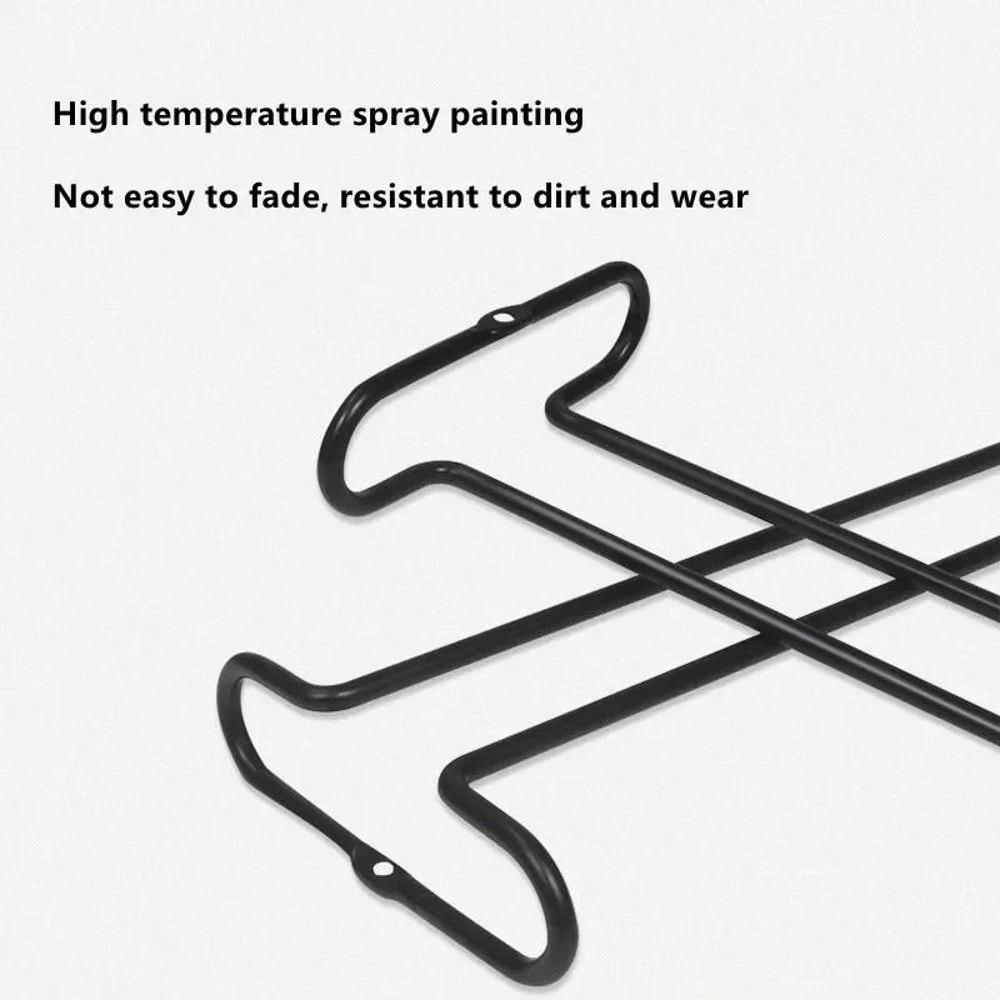 Under Cabinet Wine Glass Holder Iron Stemware Hanging Rack Organizer 4