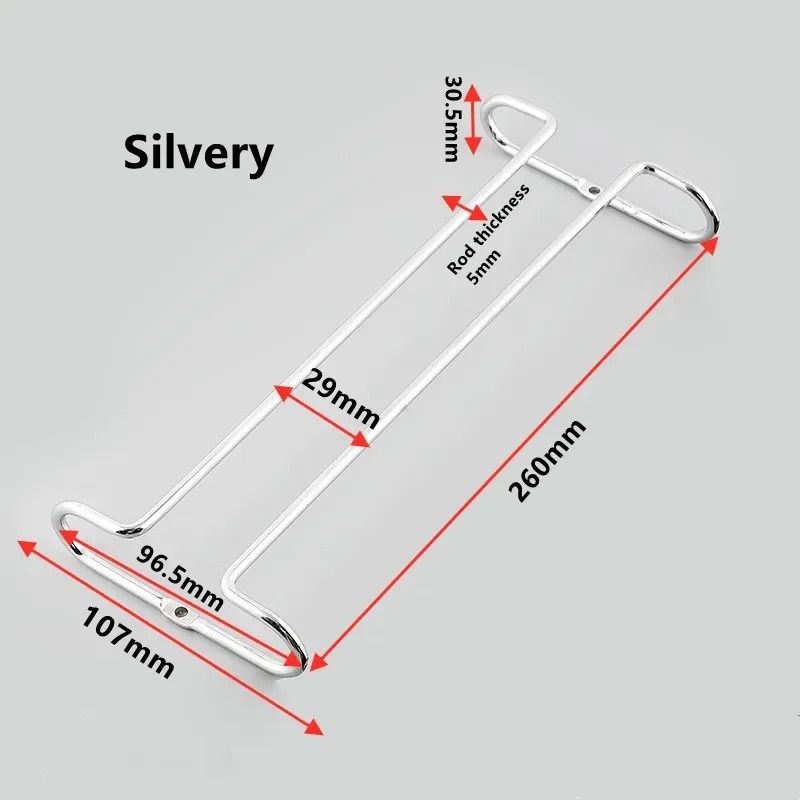 Under Cabinet Wine Glass Holder Iron Stemware Hanging Rack Organizer 7